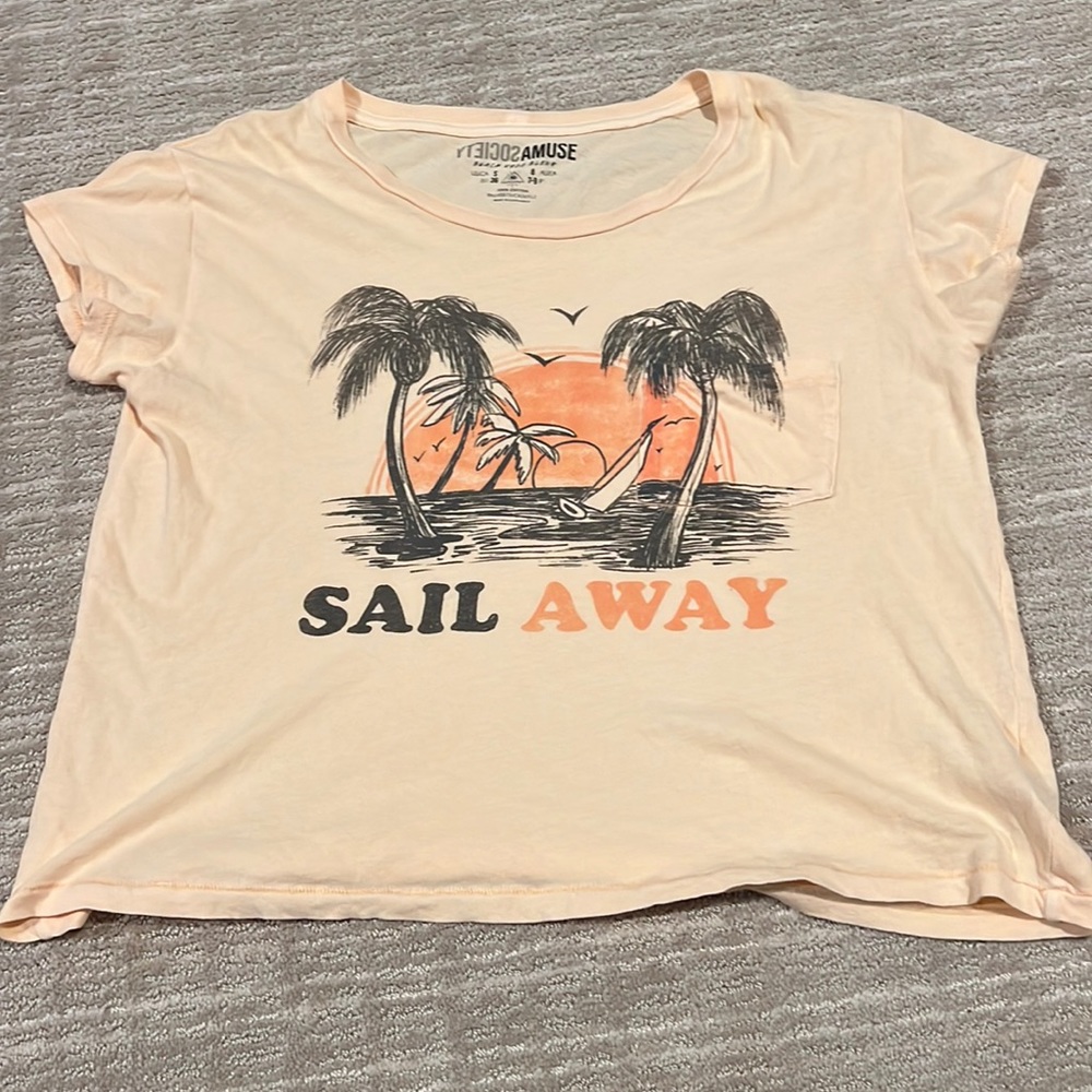 Amuse society cropped T-shirt